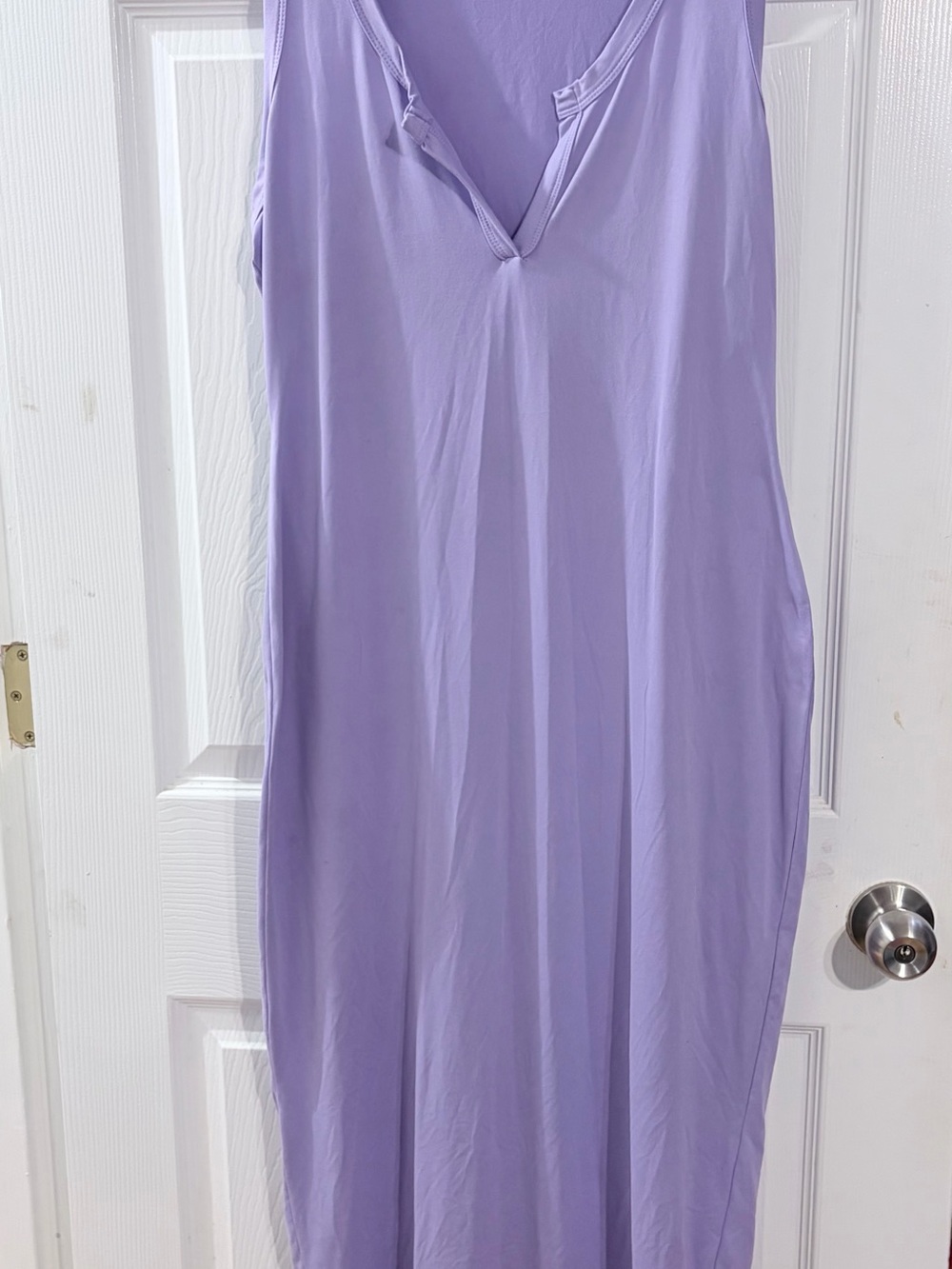 Fashion Nova Lavender Sleeveless Maxi Dress 1X Purple V Neck
